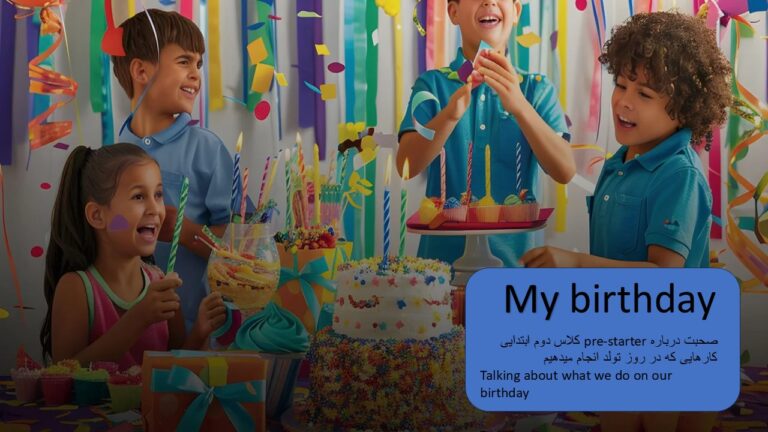 نمونه فعالیت کلاسی زبان انگلیسی پایه دوم